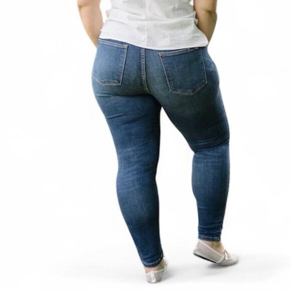 Judy Blue High Waist Medium Wash Skinny Jeans JB88392 Size 16W - Picture 10 of 15